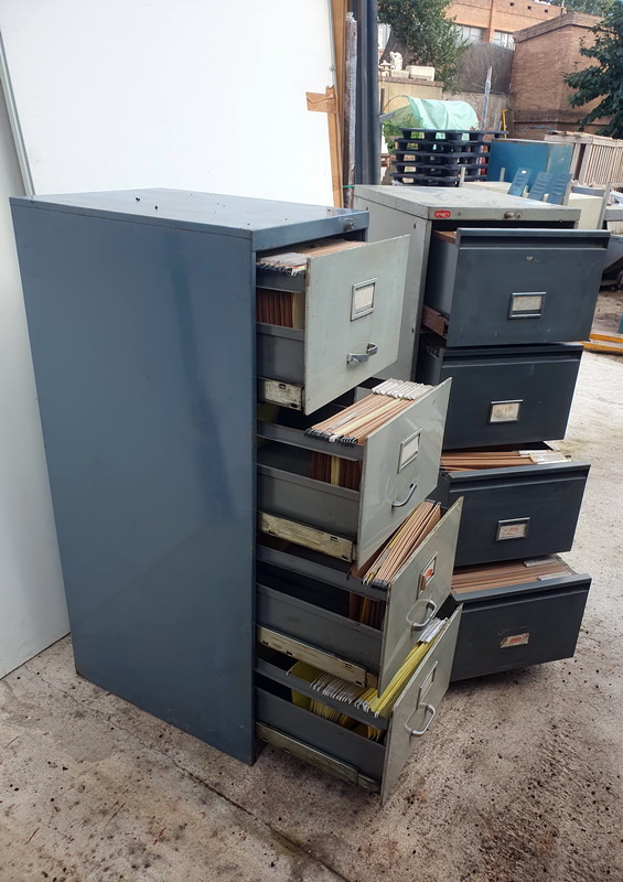 archivador cajonera metal taller oficina 132x47x62 1u